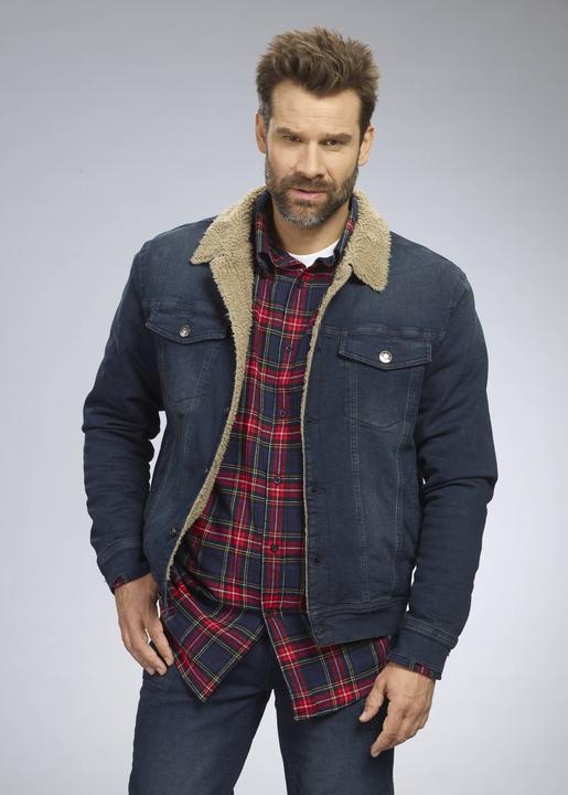 Actual product image Terrax Denim jacket with teddy lining, colour jean blue, size 3XL (3XL)