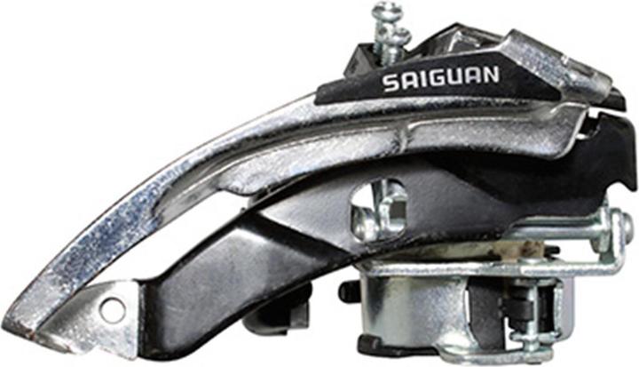 Actual product image P2R Aluminium front derailleur with collar for all cranksets
