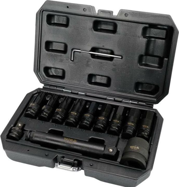 Actual product image Yato CLUTCH TORX / HEX UDAROWE 12 elem. 10655