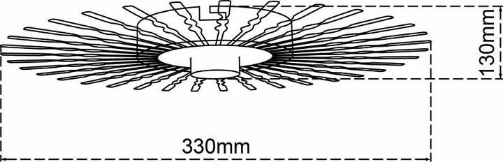 Produktbild Brilliant Mendoza E27 / WA/DE1 / w/o bulb Wandleuchte 33cm (E27)
