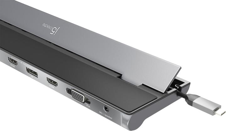 Actual product image j5Create Triple Display Dock (USB-C, USB-A, 12 Ports)