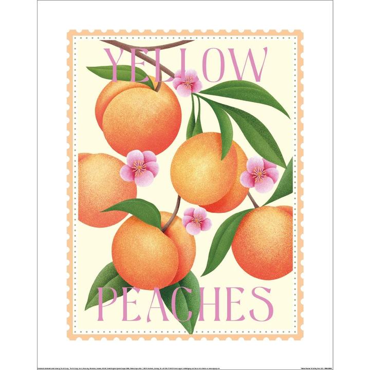 Actual product image Tall Boy Prints Yellow Peaches Print
