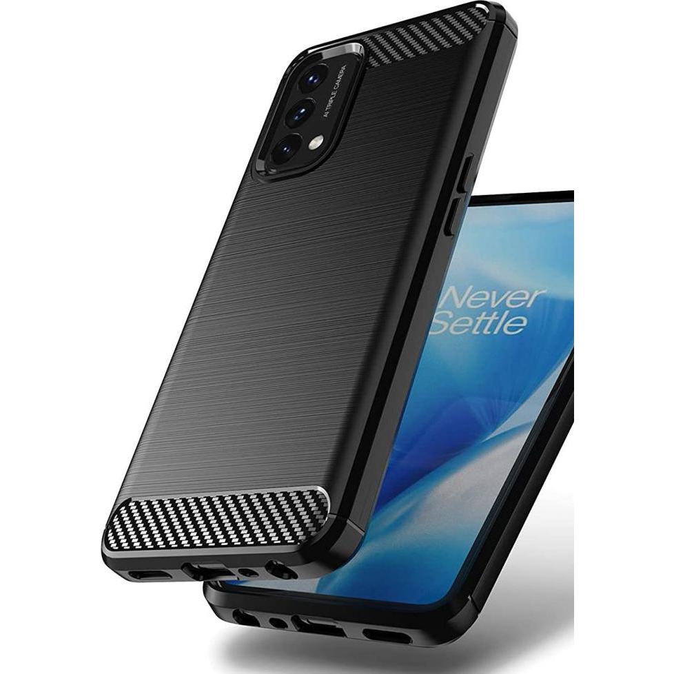 Thumbnail - Hurtel Carbon Case Flexible cover for OnePlus Nord N200 5G black (OnePlus Nord N200 5G), Smartphone Hülle, Schwarz