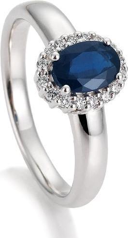 Immagine prodotto Breuning ANELLO - E.SAFIR/Brill. 0,12 Ct. H/si (50, Oro 750/18 K)