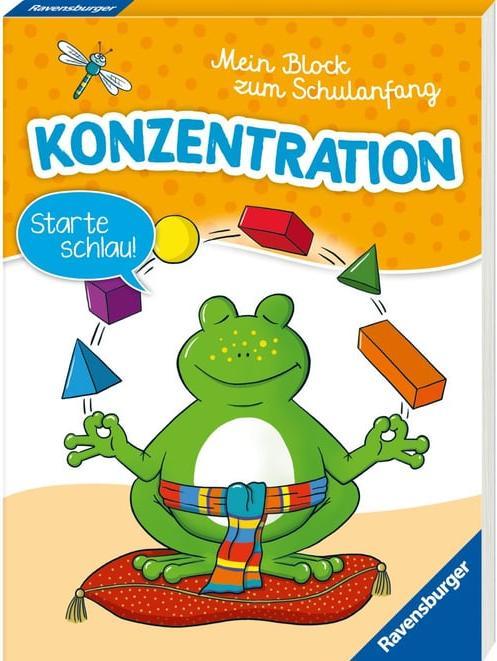 Produktbild Ravensburger Mein Block zum Schulanfang: Konzentration (Deutsch, Kirstin Jebautzke, Mia Carlo, Stephanie Stickel, 2024)