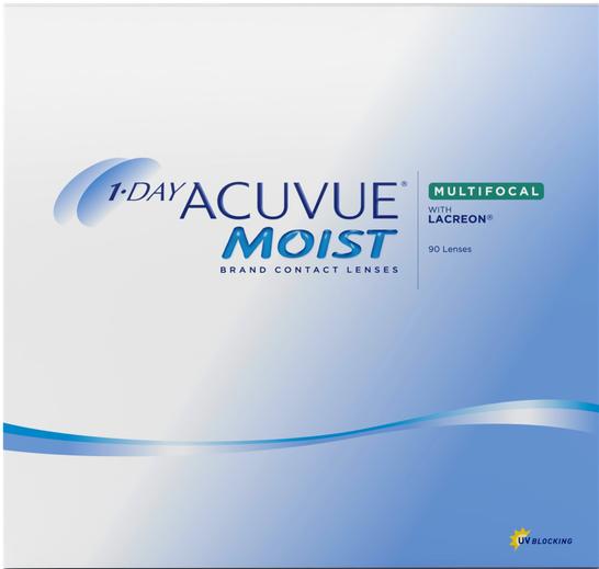Actual product image Acuvue 1-Day Moist Multifocal 90 (+3, Daily lens, 90 Piece, Multifocal)