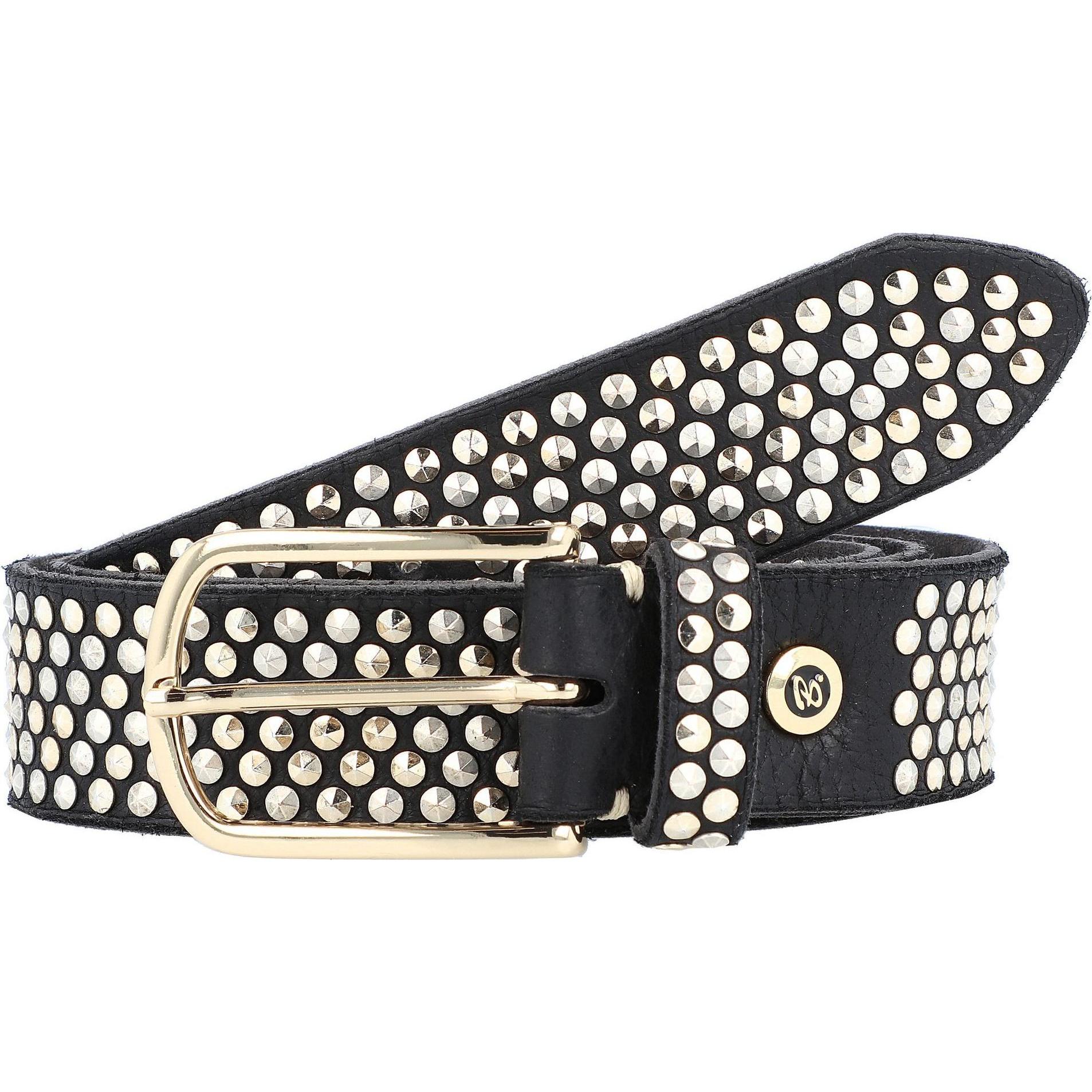 B.Belt, Damen, Gürtel, Nietengürtel Leder, Schwarz, (85)