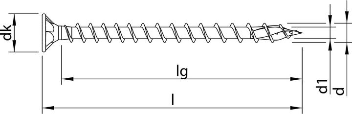 Produktbild Heco Schrauben TOPIX-plus 4,5 x 60 (200 Schrauben pro Stück)