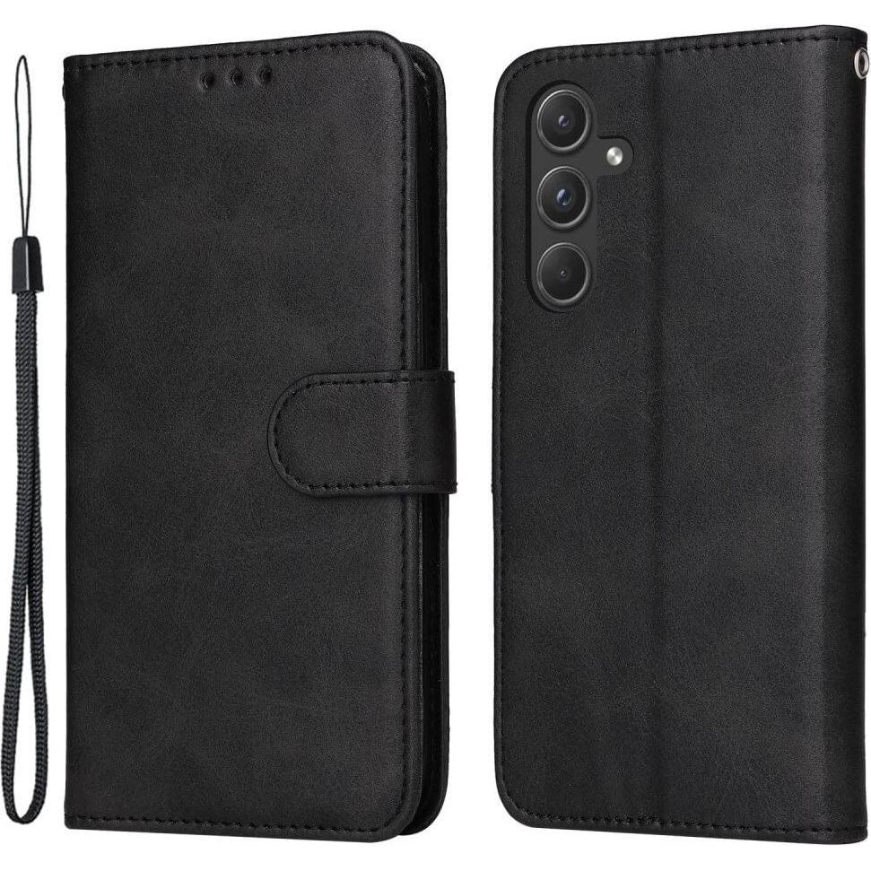 Cover-Discount Galaxy A55 - Premium Handyhülle Etui schwarz (Samsung Galaxy A55), Smartphone Hülle, Schwarz