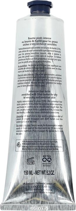 Immagine prodotto L'Occitane Karite Baume Intense Pieds (Crema piedi e gel piedi, 150 ml)