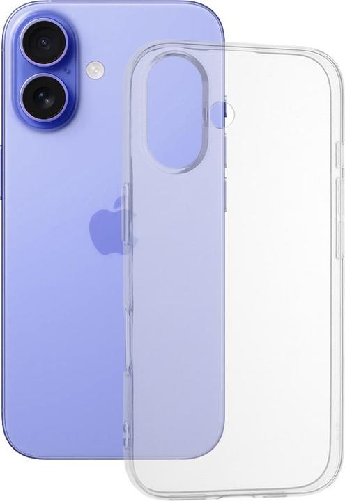Actual product image Techsuit - Clear Silicone (Big Lens Hole) - iPhone 16 - Transparent (Apple iPhone 16)