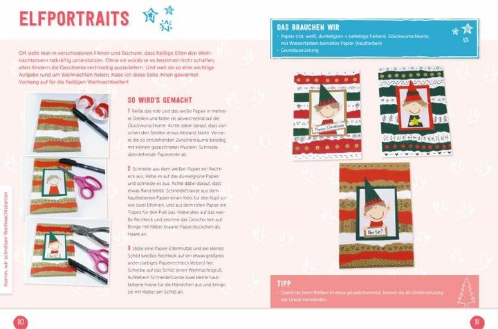 Energie-Label Bunte Weihnachtsbastelei