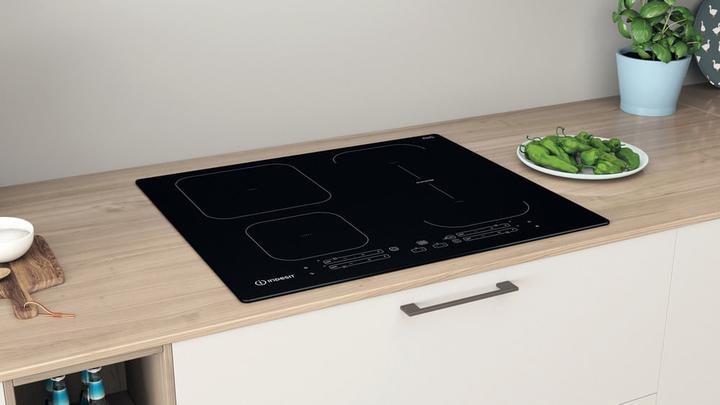 Productafbeelding Indesit IB 65B60 NE Zwart Geïntegreerde inductiekookplaat van 59 cm met 4 zones (59 cm, Inductiekookplaat)