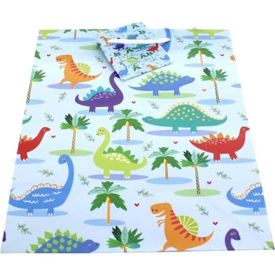 MICA Living, Geschenkverpackung, Geschenktasche - Dinosaurier - ca. 17,5 x 9,5 x 22,5 cm (Geschenktüte)