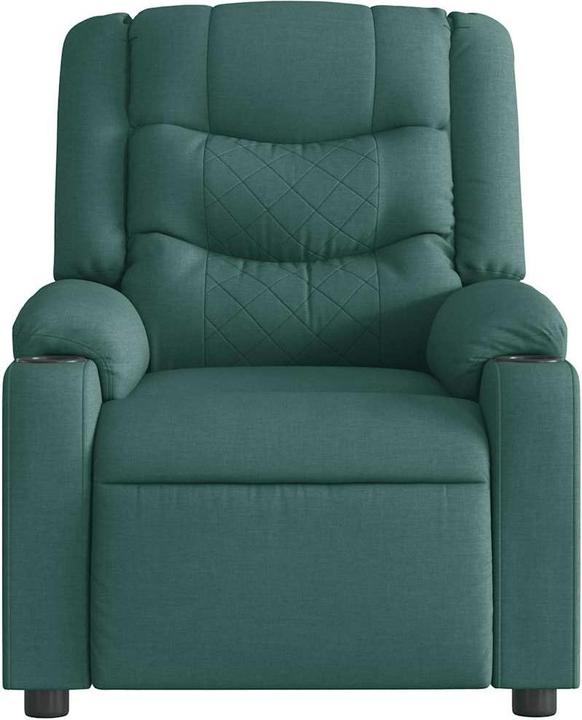 Image du produit vidaXL Fauteuil de massage électrique Vert foncé Tissu