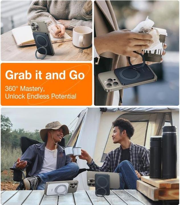 Produktbild Torras Magstall Wireless Charger - Schwarz (5000 mAh, 15 W)