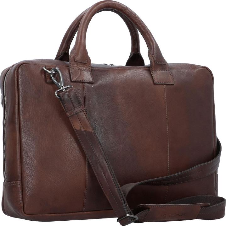 Actual product image Plevier Vintage Bill Aktentasche Leder 40 cm Laptopfach (17.30")