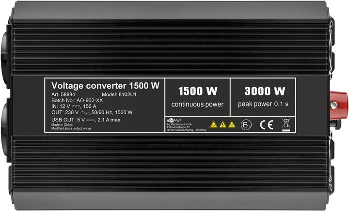 Produktbild Goobay SPW IT Wechselrichter 1500 W 12 V/DC