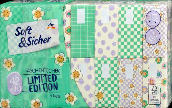 Actual product image dm Soft&Sicher Handkerchiefs Design 4-ply (42x10 pcs)