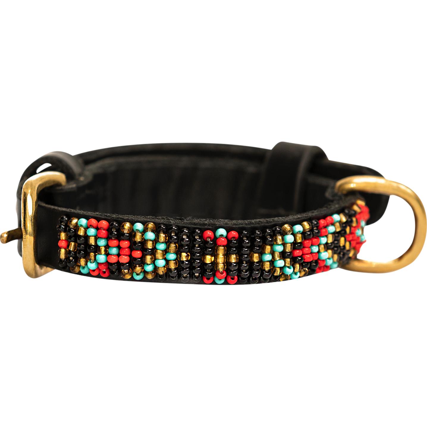 Kampuni Collare per cani Terese rød micro, 32x1,2 cm (Cane), Collare + Guinzaglio