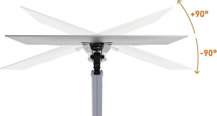 Produktbild Durable Monitorhalt. SELECT PLUS m Arm f 1 Mon. Tischb. Sil. (Tisch, 32", 8 kg)