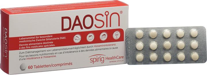 Immagine prodotto Daosin Cibo per l'intolleranza all'istamina (60 Pezzo/i, Pillole, 39 g)