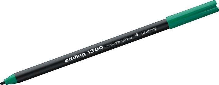 Actual product image Edding 1300 Fibre tip marker medium - green - 10 pens - bullet tip 2 mm - felt tip pen for drawing and (10x)