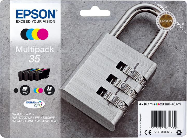 Epson Ink/35 Padlock CMYK SEC (M, C, Y, FC)