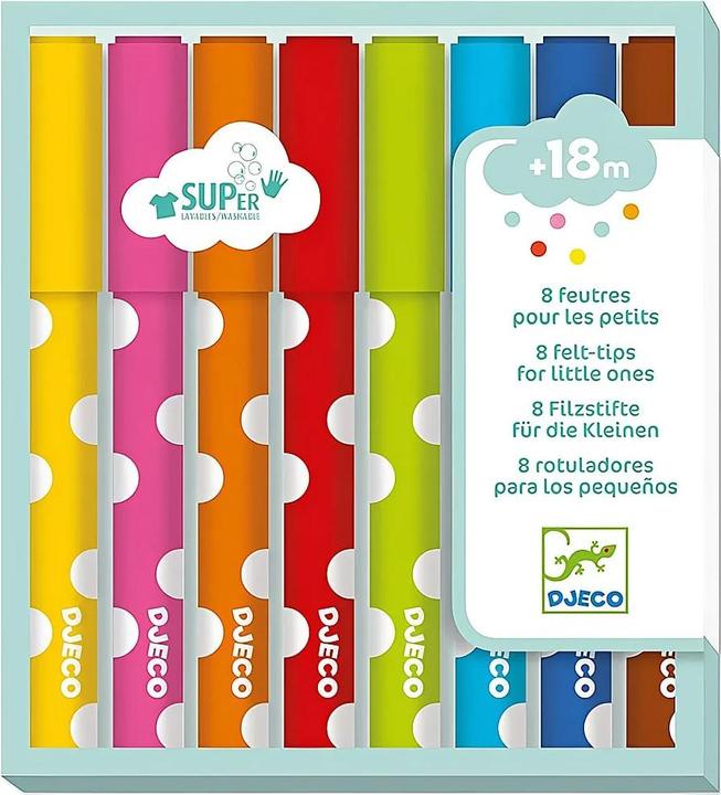 Image du produit Djeco 8 feutres pour les petits (8x)