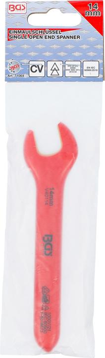 Actual product image BGS VDE Single Open End Spanner 14 mm (14 mm)
