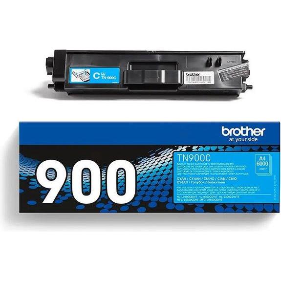 Brother, Toner, TN-900C Toner cyan 6000 Seiten ISO/IEC 19798 Cyan HL-L 9200 MFC-L 9550 (C)