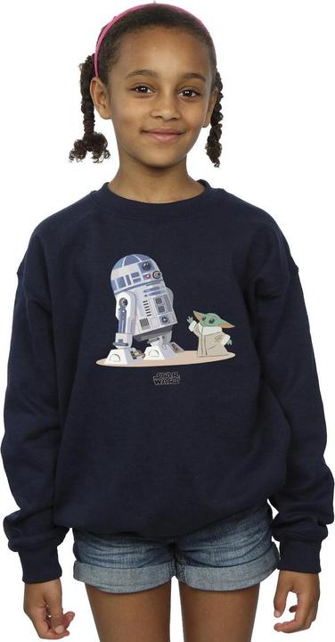 Produktbild Star Wars The Mandalorian R2D2 And Grogu Sweatshirt Mädchen (140, 146)