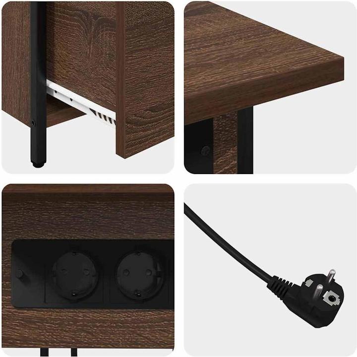 Image du produit VidaXL Table de chevet (60 x 30 x 61 cm)