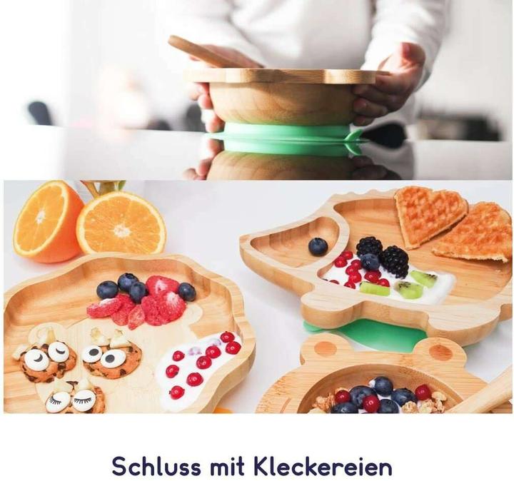 Actual product image Kleiner Fuchs Babyteller Bambus Kuh Rosa