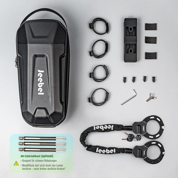 Image du produit Jeebel Sacoche pour scooter électrique et kit antivol pour vélo