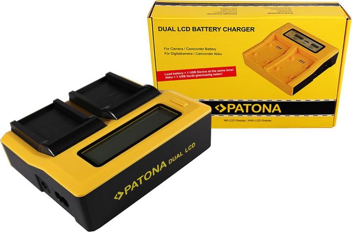 Image du produit Patona Chargeur USB double LCD pour Nikon EN-EL5 CoolPix 3700 3700 3700 4200 4200 5200 5200 (Chargeur de batterie d'appareil photo)