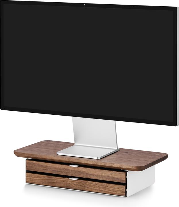 Image du produit Oakywood Étagère de bureau Mini support d'écran peu encombrant avec tiroir