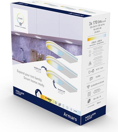 Actual product image Müller Licht Light Under-cabinet lamp tint LED Set of 3 (170 lm)