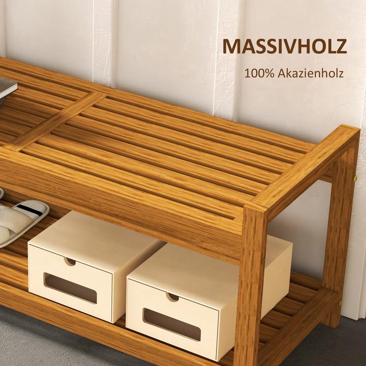 Actual product image Outsunny Gartenbank mit Ablageregal