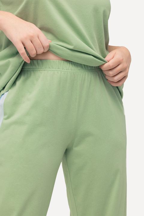 Actual product image Ulla Popken Stripe shoulder Cotton Pajama Set (46, 48)