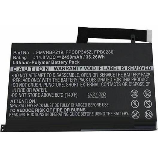 CoreParts Laptop Battery for Fujitsu (2450 mAh), Notebook Akku, Schwarz