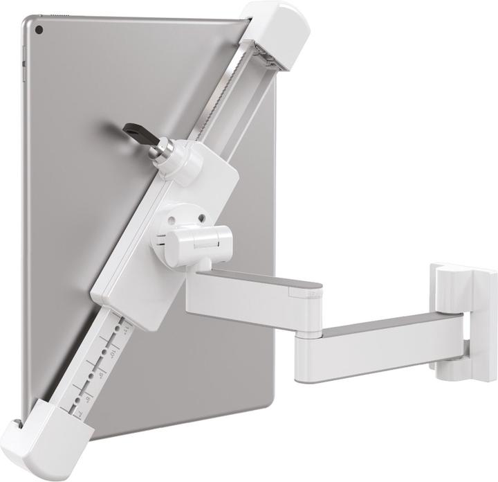 Barkan Support mural pour tablette 7-14", verrouillable, blanc