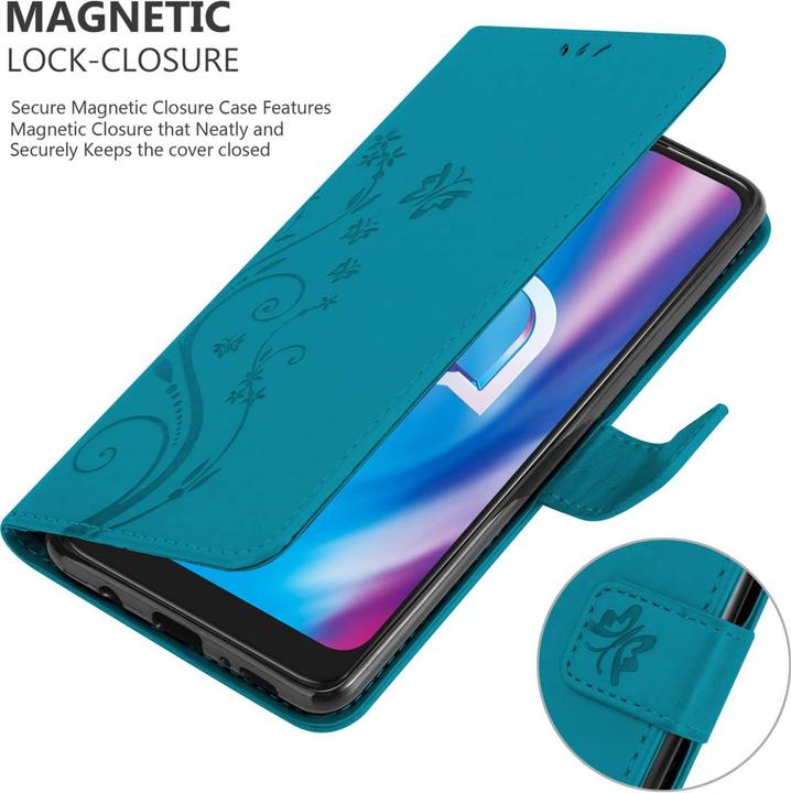 Actual product image Cadorabo Case for Alcatel 1S 2020 Flower Book (1S (2020))