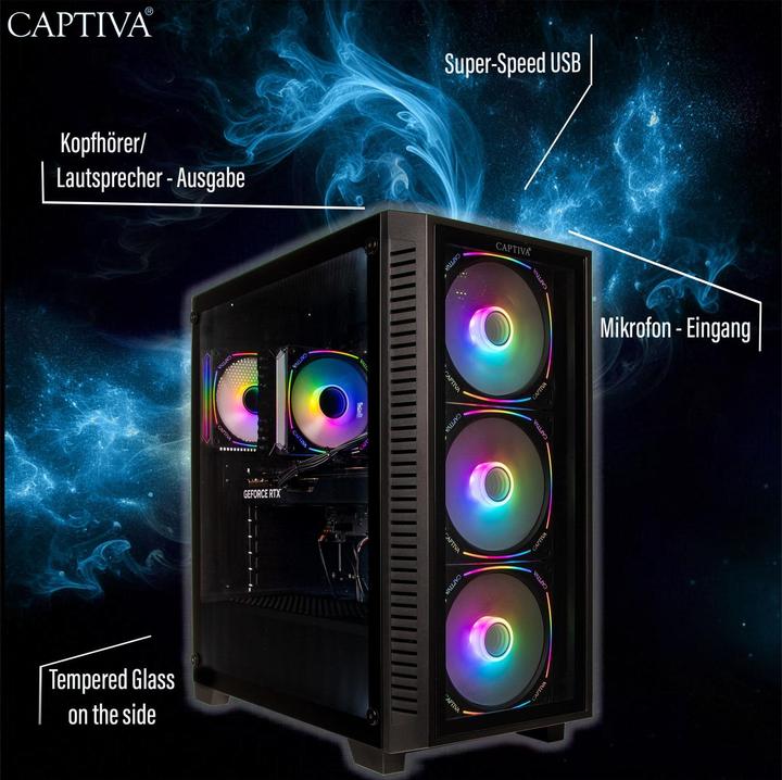 Image du produit Captiva R89-506 (2000 Go, 64 Go, AMD Ryzen 7 7800X3D, GeForce RTX 5070 Ti)