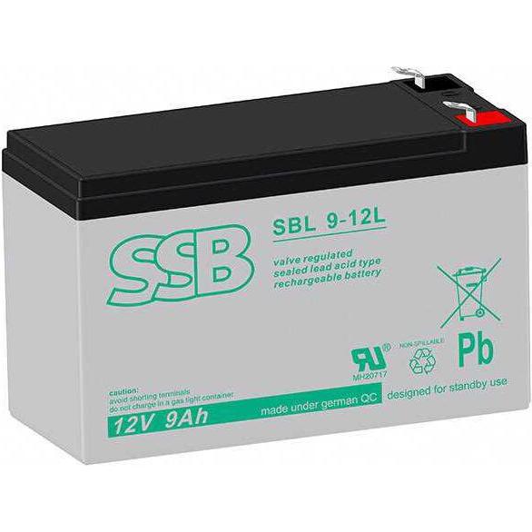 SSB, Versorgungsbatterie, SBL9-12L 12V 9Ah Bleiakku AGM Blei Gel Akku (12 V)