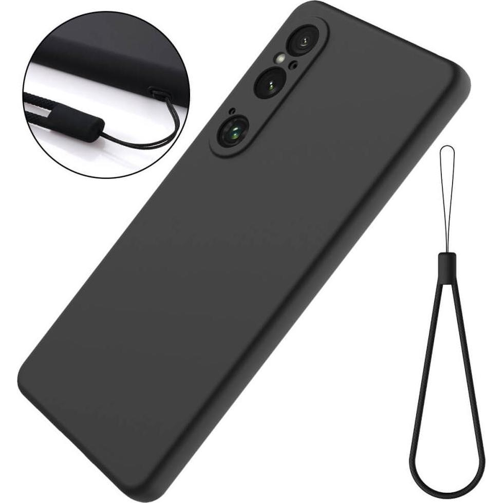 Thumbnail - Cover-Discount Sony Xperia 1 VI - Silikon Gummi Hülle (Sony Xperia 1 VI), Smartphone Hülle, Schwarz