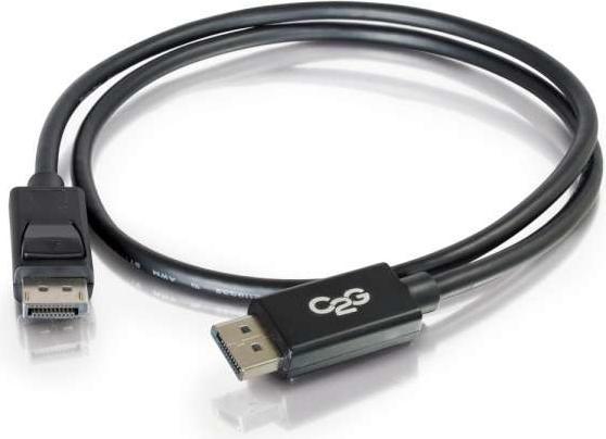 Produktbild C2G 54400 DisplayPort Cable with Latches M/M, 8K UHD Comptatible - Digital Audio Video, Black (3 Fee (0.91 m)