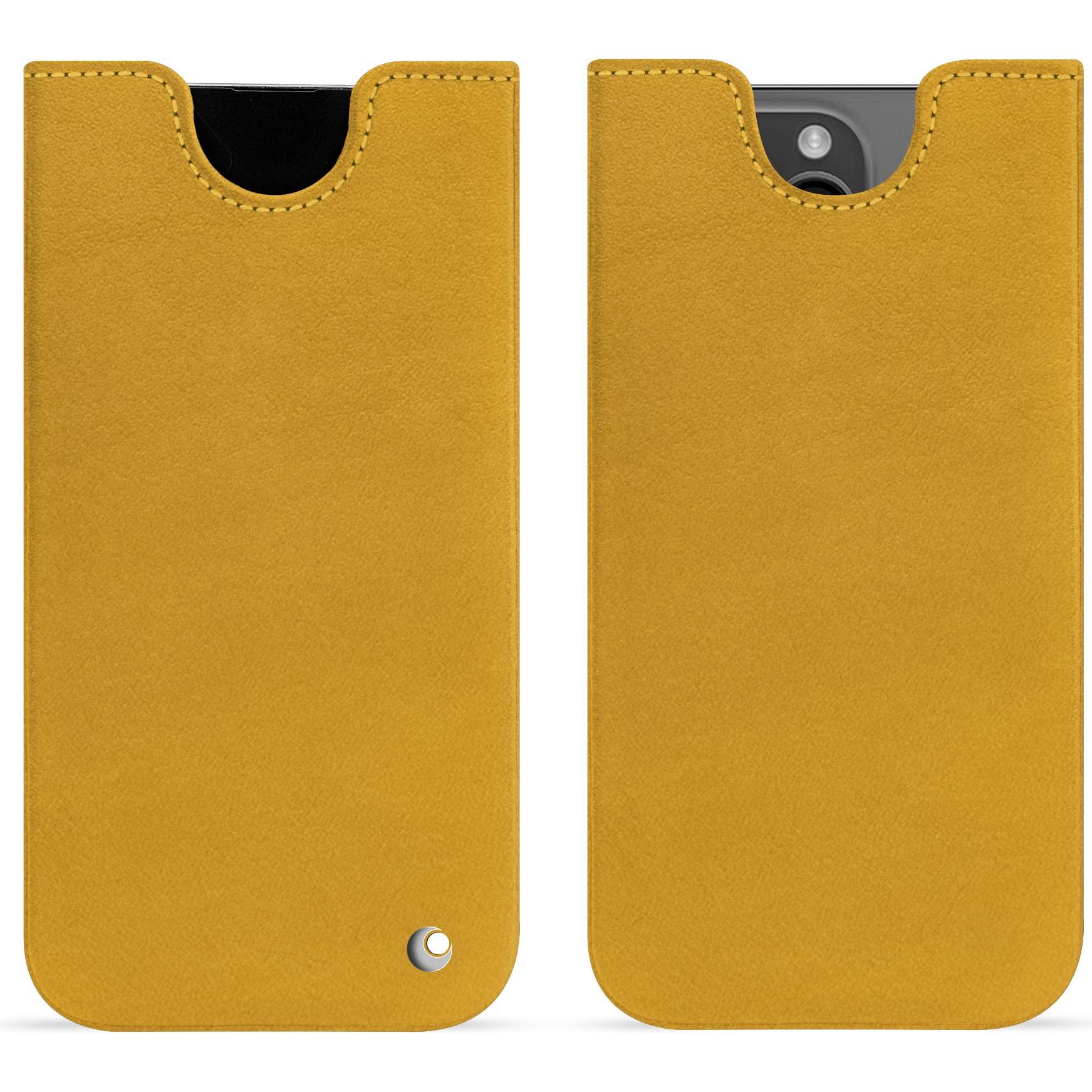 Noreve Lederschutzhülle (Apple iPhone 15 Pro Max), Smartphone Hülle, Orange