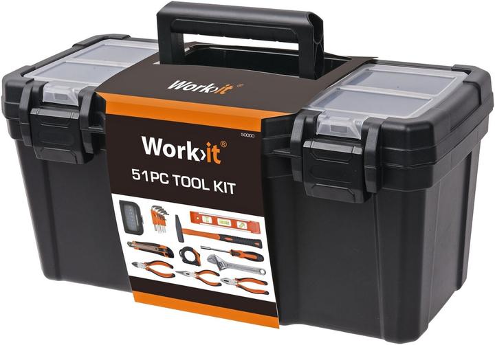 Actual product image Work>it Tool set with tool case 51 items (51 pieces)