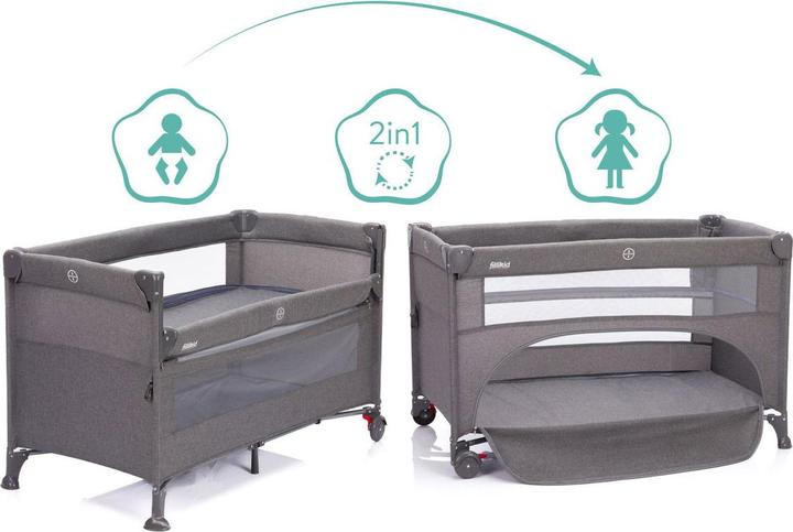 Actual product image Fillikid Porto travel cot